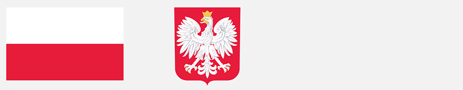 Flaga i godło Rzeczypospolitej Polskiej