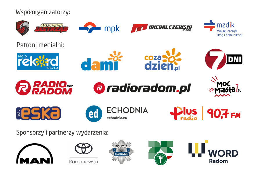 Współorganizatorzy, patroni medialni oraz sponsorzy i partnerzy wydarzenia