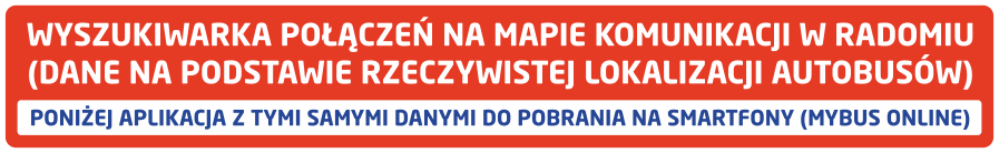 Link do wyszukiwarki połączeń na mapie komunikacji w Radomiu