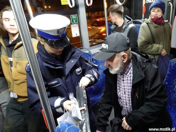 Były także policjantki z wojewódzkiej drogówki.