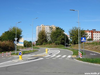 Łącznik z ulicą Olsztyńską w rejonie przychodni.