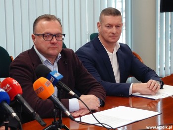 Prezydent Radosław Witkowski i Robert Faryna.