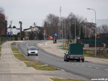 Odcinek od ulicy Milejowickiej w stronę aresztu.