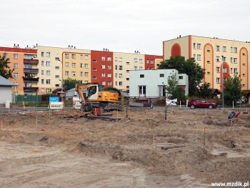 Pętla powstaje naprzeciw bloków na Wośnikach.