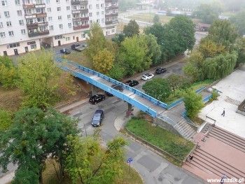 Tak wyglądała dawna kładka przed jej rozbiórką.