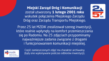 MZDiK został utworzony 1 lutego 2001 roku.