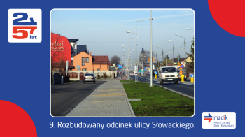 Rozbudowany odcinek ulicy Słowackiego.