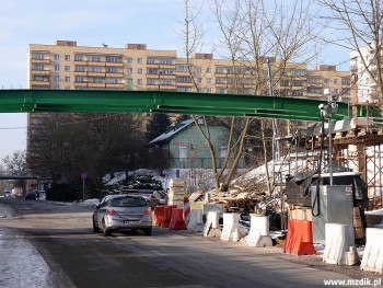 Ulica Sandomierska została czasowo zwężona.