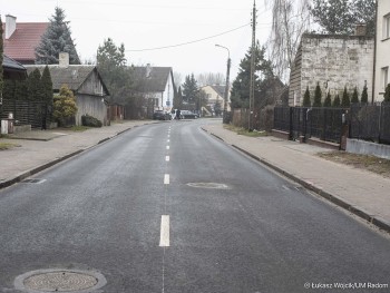 Wyremontowany fragment ulicy Folwarcznej.