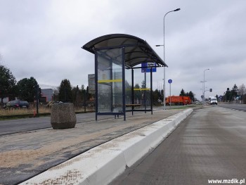 Infrastruktura przystankowa po przebudowie.