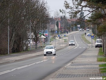 Przebudowany miejski fragment Wolanowskiej.