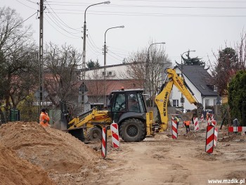 Budowa przykanalików w pobliżu Rzeszowskiej.