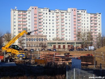 Teren inwestycji w sąsiedztwie ulicy Andersa.