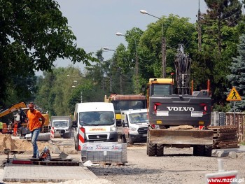 Odcinek w okolicach skrzyżowania ze Spadzistą.