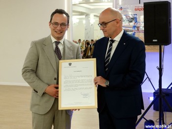List gratulacyjny wicewojewody Patryka Fajdka.