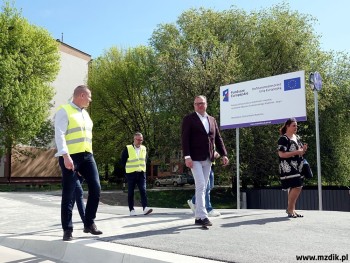 Tablica informacyjna o dofinansowaniu zadania.