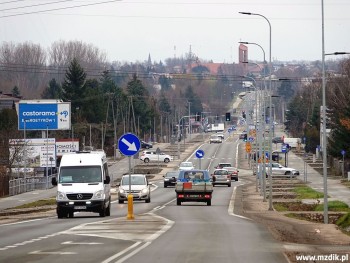 Odcinek krajowy od strony pętli na Kierzkowie.