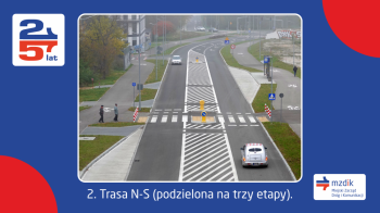 Trasa N-S (podzielona na trzy etapy).
