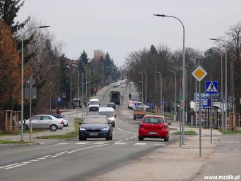Ulica Wolanowska w rejonie ulicy Koziegórskiej.