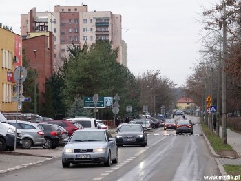 Ulica Królowej Jadwigi po wymianie nawierzchni.