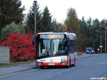 Solaris Urbino firmy DLA na zastępczej linii Z21.