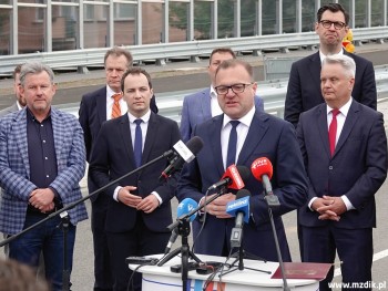 Przemawia prezydent Radosław Witkowski.