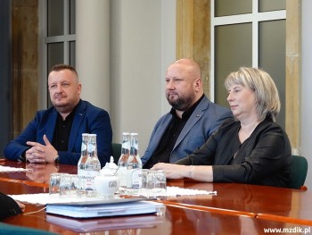 Przedstawiciele firm DLA oraz Irex-4 w Radomiu.