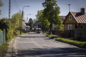 Odcinek ulicy Idalińskiej w rejonie Rzeszowskiej.