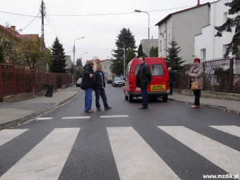 Odbiór końcowy ulicy Bytomskiej na Zamłyniu.