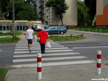 Nowe przejście dla pieszych na Kusocińskiego.