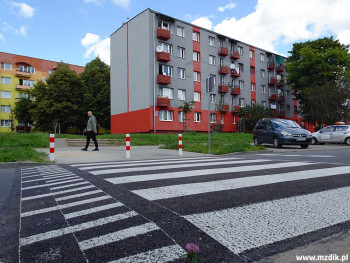 Nowe wyniesione przejście na ulicy Garbarskiej.