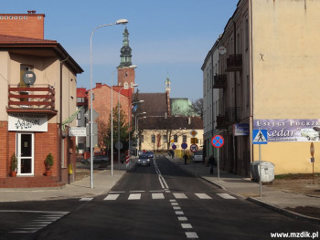 Wyremontowana ulica Podwalna w Śródmieściu.