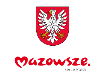Herb województwa, logo Mazowsze - serce Polski.