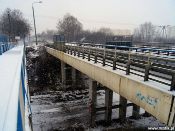 Poprzedni wiadukt u zbiegu Struga i Kozienickiej.