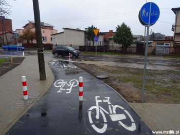 Łącznik rowerowy na końcu ulicy Szczecińskiej.