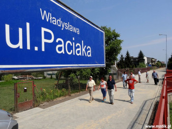 Odbiór końcowy na ulicy Paciaka na Janiszpolu.