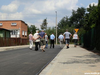 Odbiór końcowy prac na ulicy Mikosa na Idalinie.
