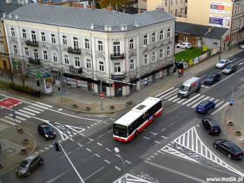 Przejazdy dla rowerów przez ulicę 25 Czerwca.