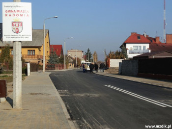 Ulica Siewna na Koziej Górze po przebudowie.