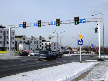 Nowa sygnalizacja świetlna na Maratońskiej.