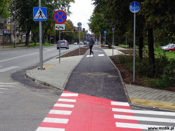 Nowa droga rowerowa przy ulicy 11 Listopada.