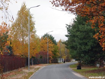 Latarnie LED-owe przy sięgaczu ulicy Sznajdra.