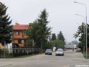 Ulica Gnieźnieńska na Idalinie po odbiorze prac.