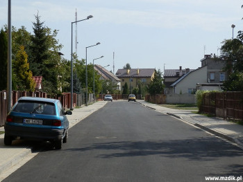 Ulica Klwowska na Koziej Górze po przebudowie.
