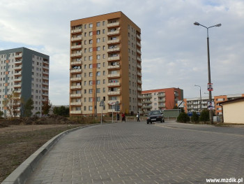 Kostka na drodze do bloków przy Sycyńskiej.