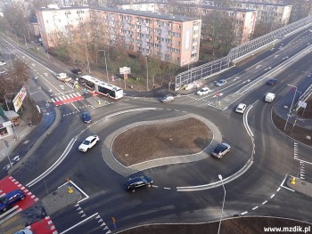 Nowe rondo turbinowe na ulicy Żeromskiego.