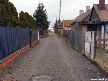 Ulica Osadnicza na Żakowicach po utwardzeniu.