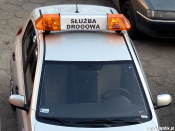 Jeden ze służbowych samochodów MZDiK Radom.