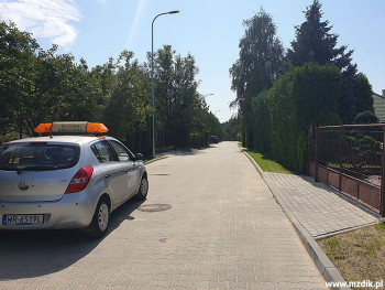 Nawierzchnia z kostki na sięgaczu Godowskiej.