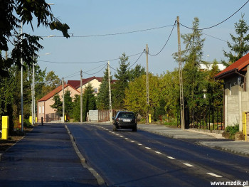 Zbudowana ulica Małcużyńskiego na Kończycach.